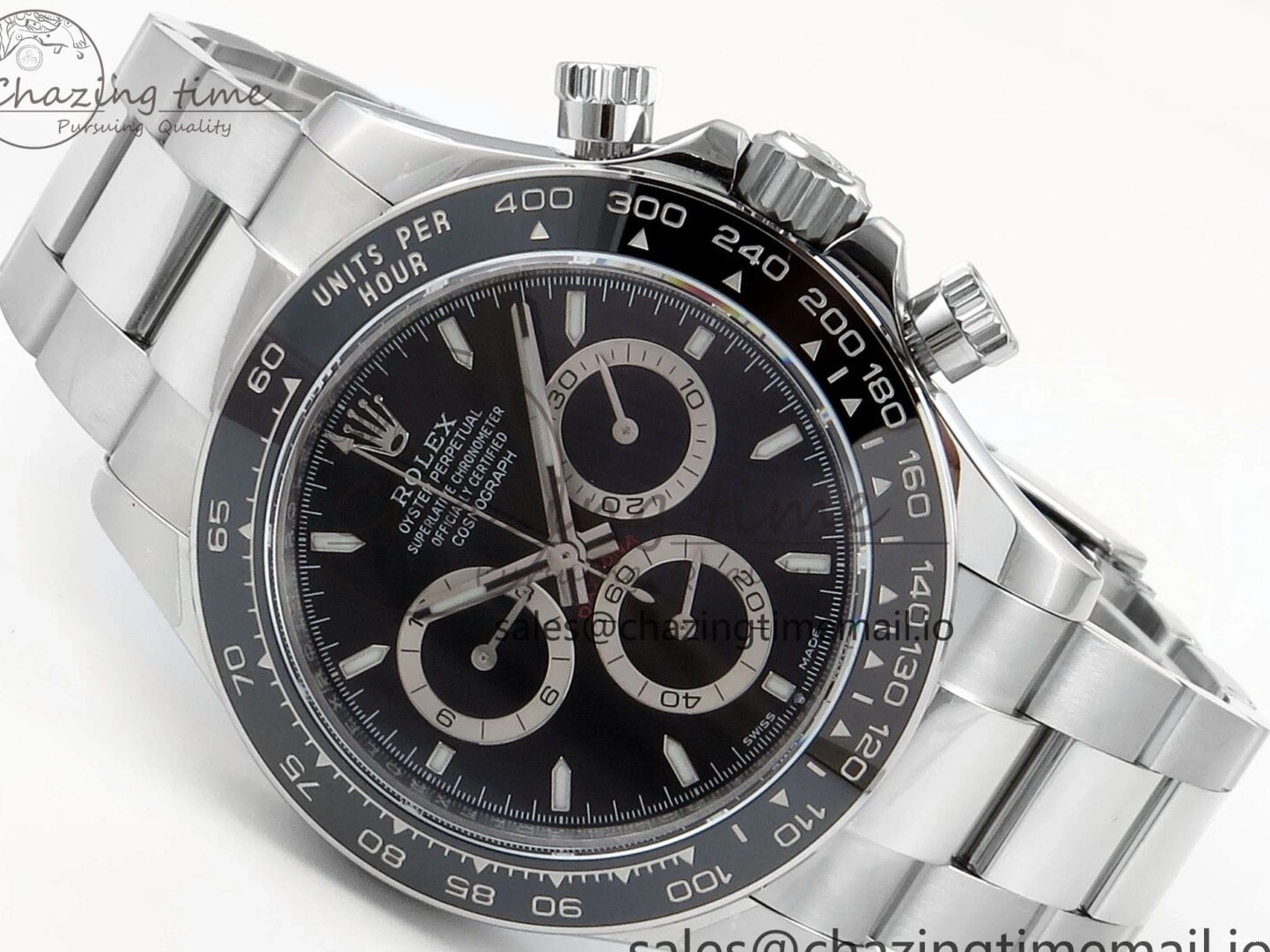 SH4131 QF on Black Edition Strap 126500 SS Daytona Bracelet 1:1 Best V5 Dial 0302